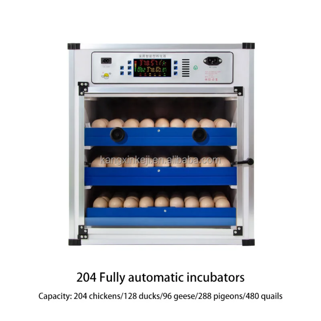204 Eggs Automatic Incubator